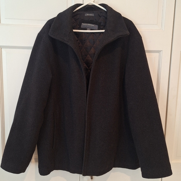 Perry Ellis Other - Perry Ellis Portfolio zip up wool blend coat